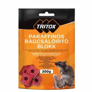 Tritox paraffinos rágcsálóirtó blokk 300g