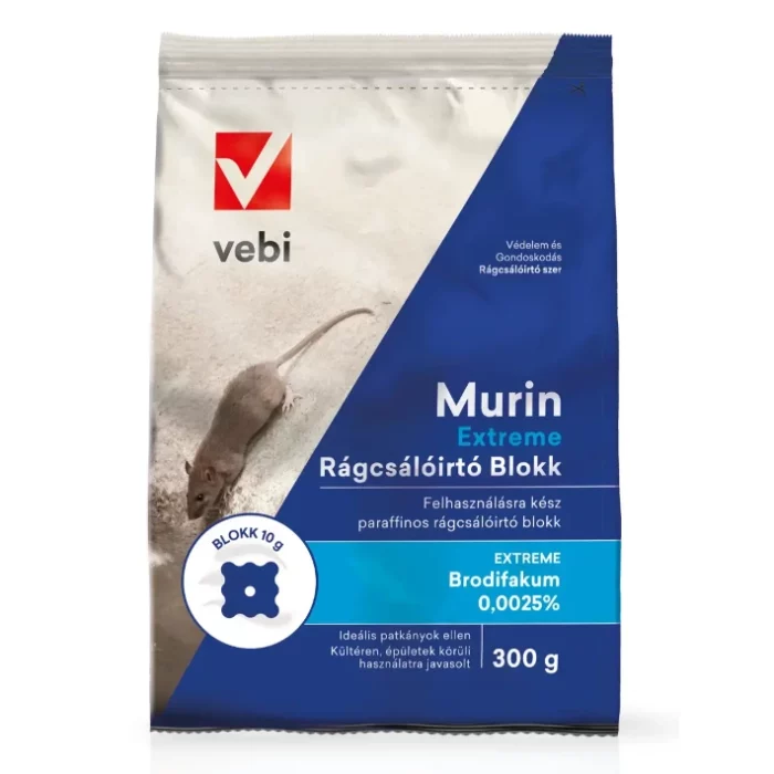 Murin Extreme rágcsálóirtó blokk 300g