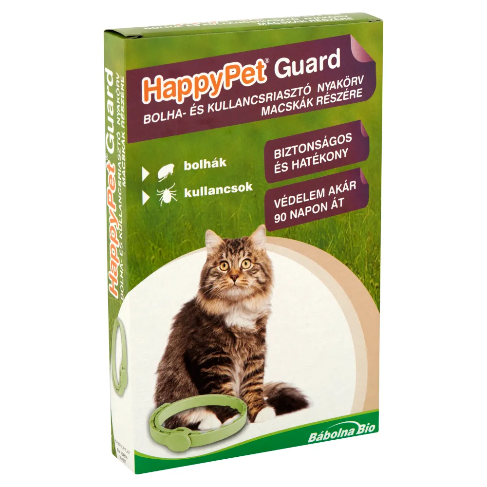 HappyPet Guard bolha- és kullancsriasztó nyakörv macskáknak