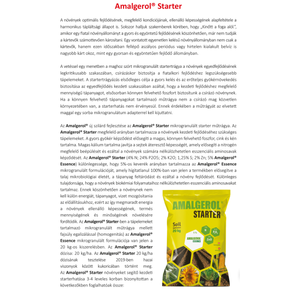 Amalgerol Starter 20kg